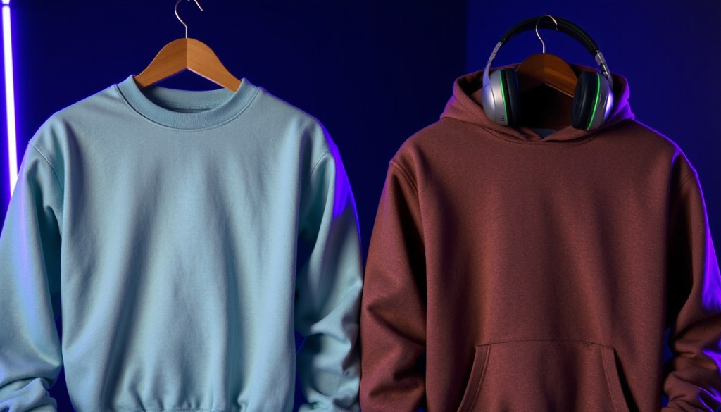 Best neckline for headset comfort crewneck vs&nbsp;hoodie