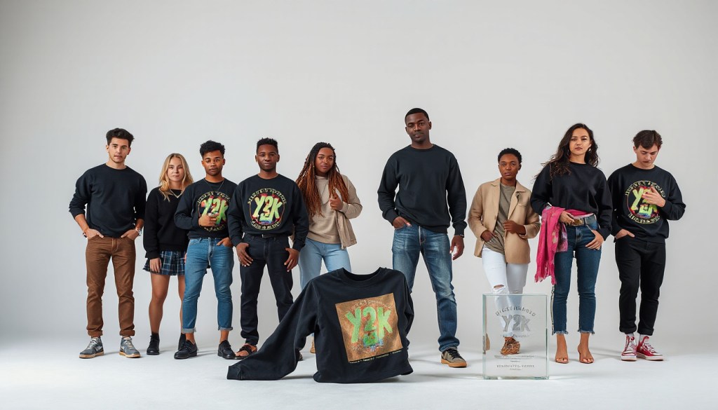 Black retro crewneck styling guide without looking flat