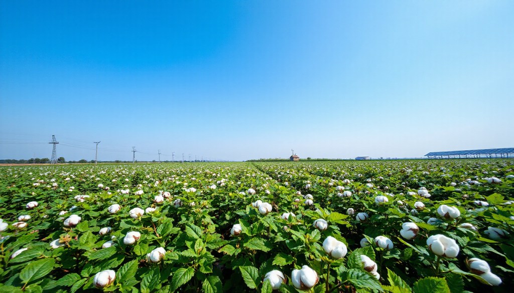 Cotton farming under climate regulation