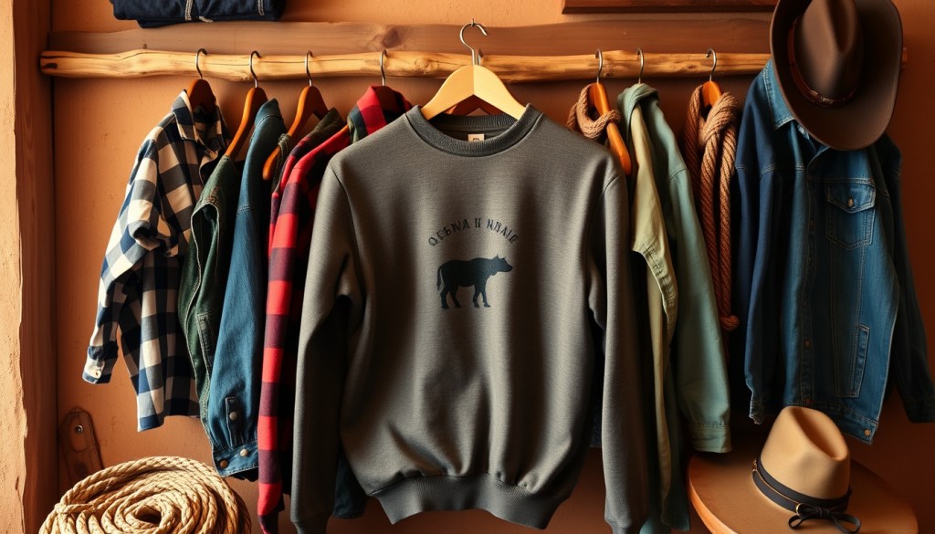 Cowboy renaissance sweatshirt fit guide for layering&nbsp;room