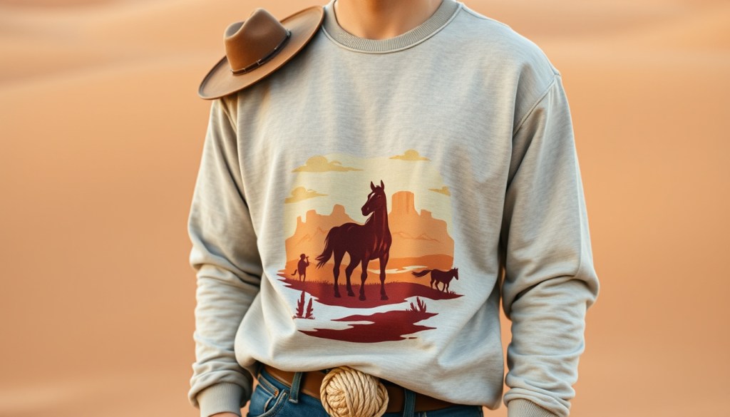 Cowboy renaissance sweatshirt fit guide for longer&nbsp;torsos