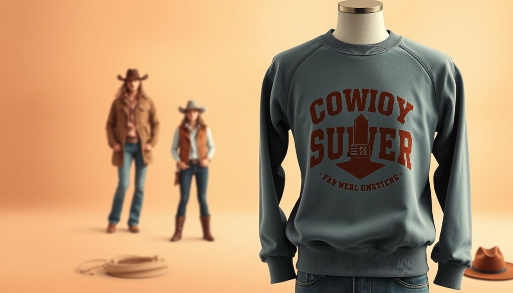 Cowboy renaissance sweatshirt fit guide for shorter&nbsp;heights