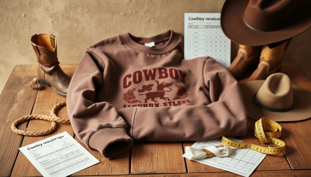 Cowboy renaissance sweatshirt how to pick size to reduce&nbsp;returns