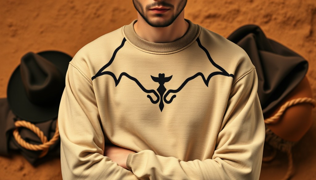 Cowboy renaissance sweatshirt lint control for black and dark&nbsp;colors