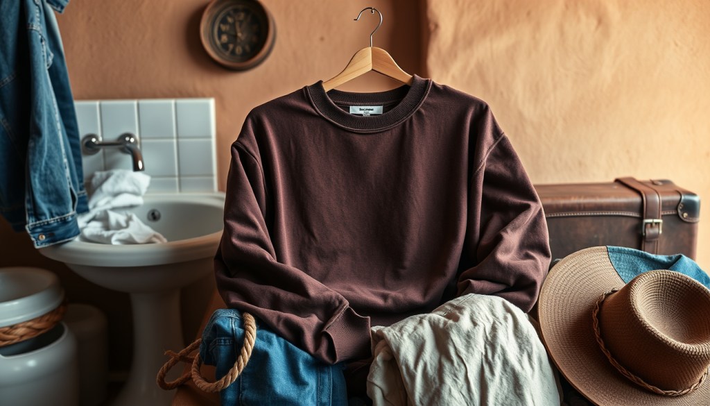 Cowboy renaissance sweatshirt travel laundry routine hotel sink&nbsp;basics