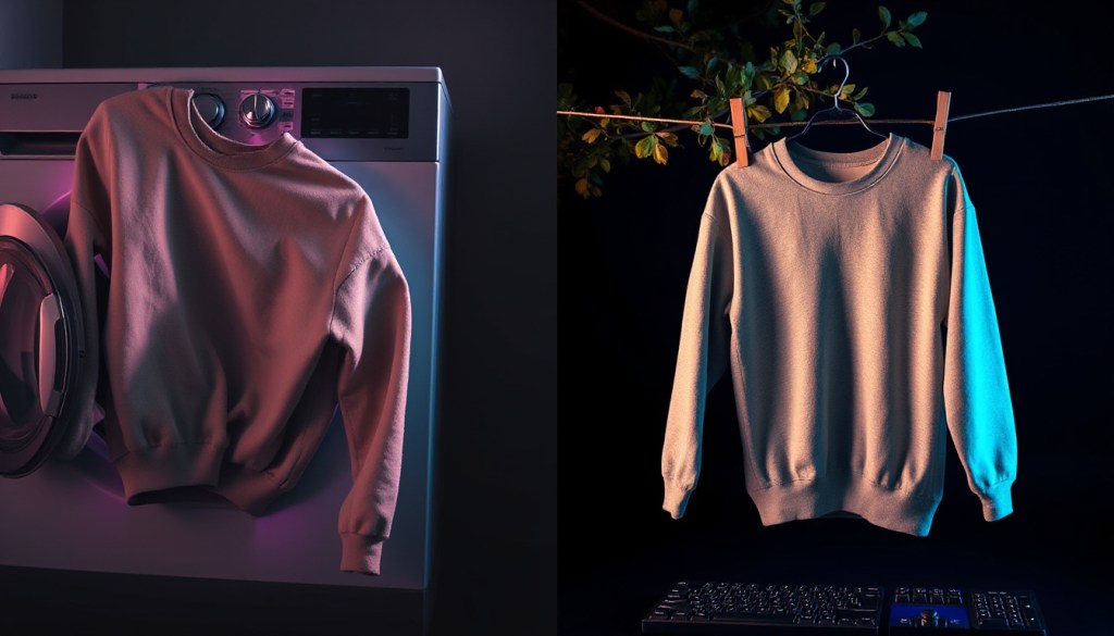 Dryer vs air dry for organic&nbsp;sweatshirts