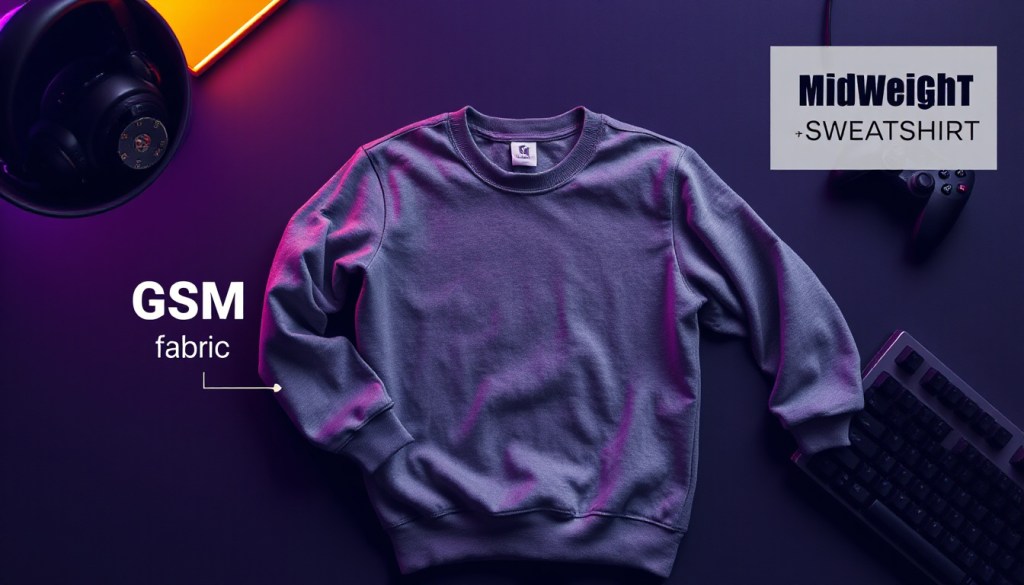 Midweight sweatshirt explained GSM and&nbsp;comfort