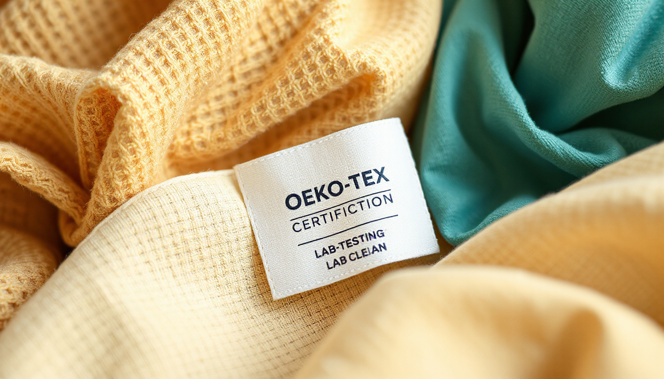OEKO-TEX credentials on product labels