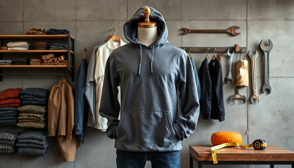 Organic workwear hoodie fit&nbsp;guide