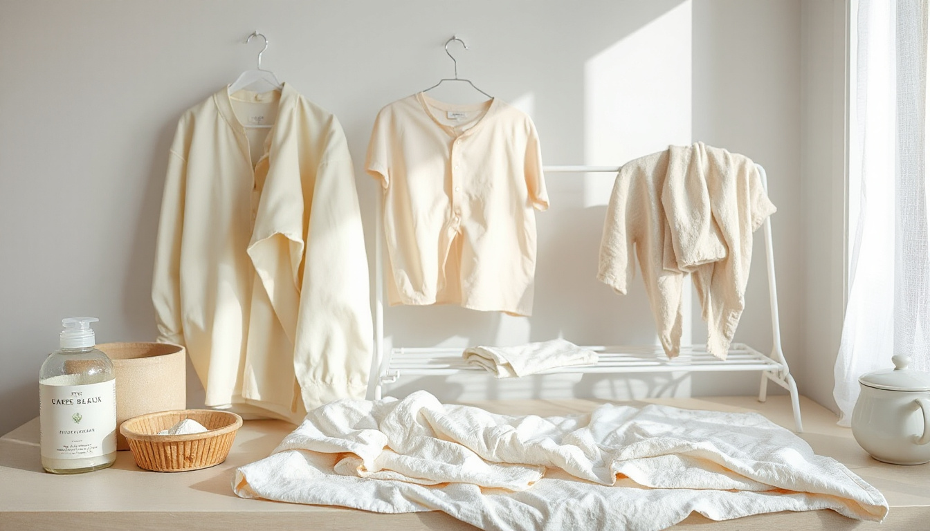 Preventing yellowing in light-colored items
