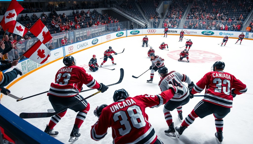 Rivalry Ignited: USA and Canada Clash in Epic, Organic Hockey&nbsp;Showdown