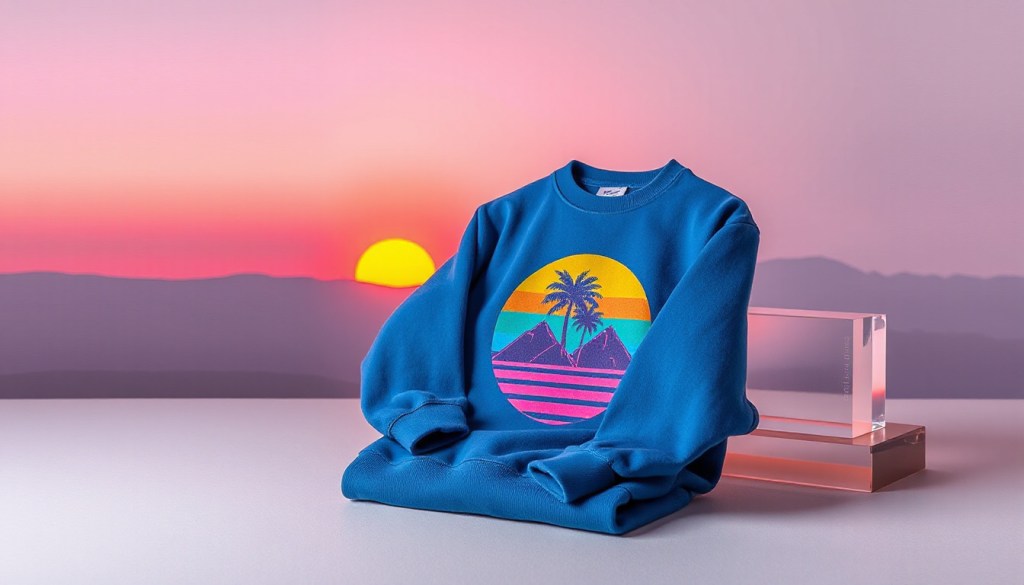 Vaporwave crewneck sweatshirt