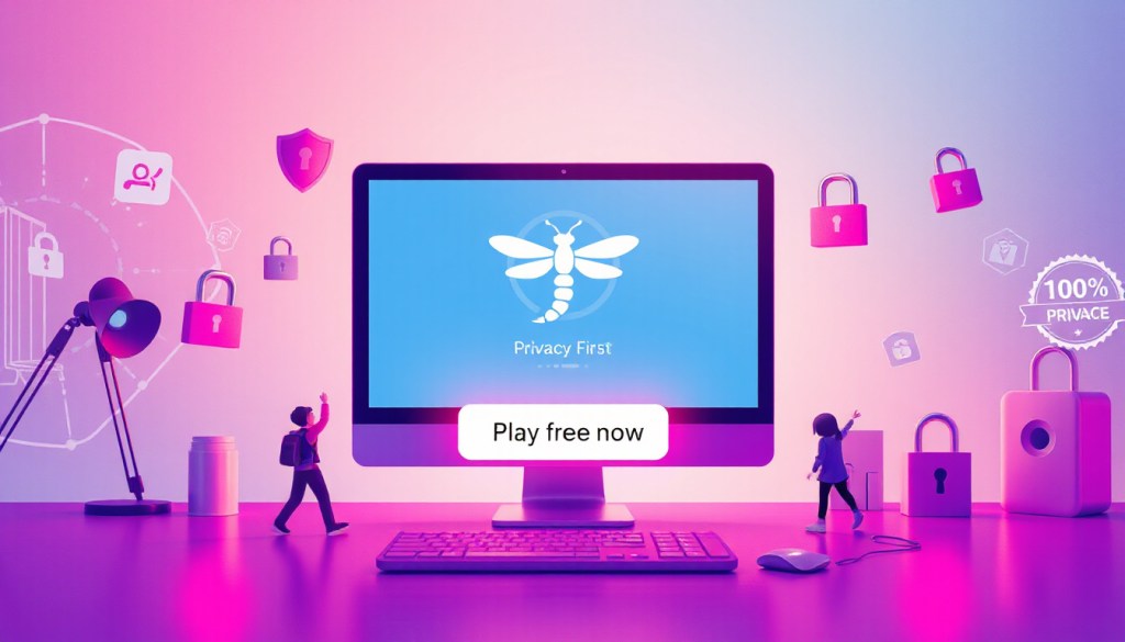 a browser game built around privacy-first&nbsp;play