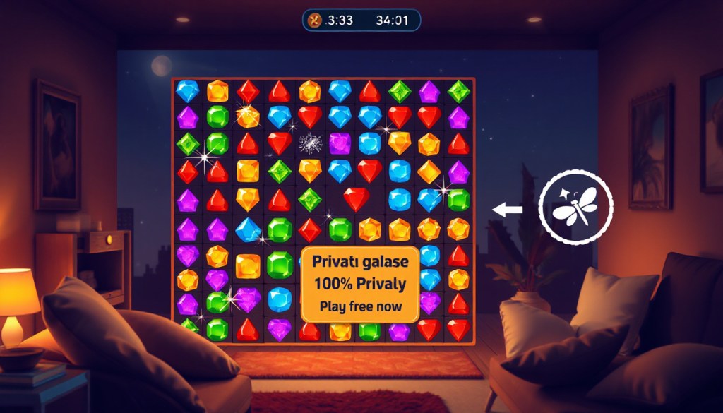 a private match-3 puzzle you can play in minutes