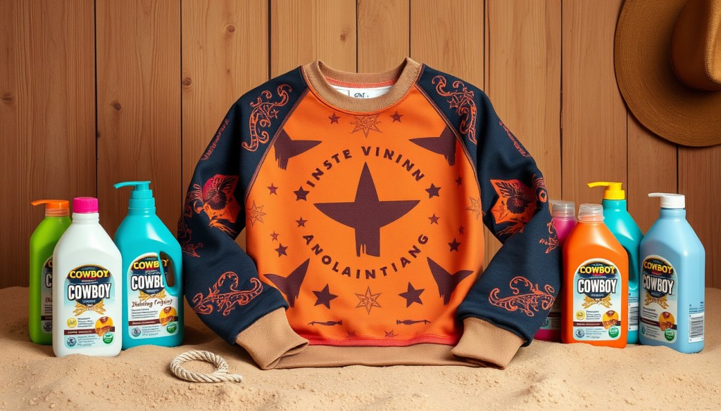Cowboy renaissance sweatshirt detergent choices that protect&nbsp;prints