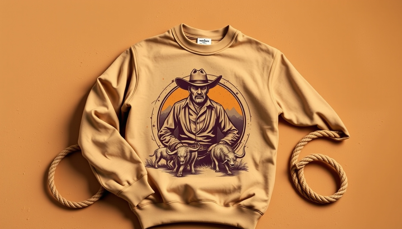 Cowboy renaissance sweatshirt print cracking myths and prevention