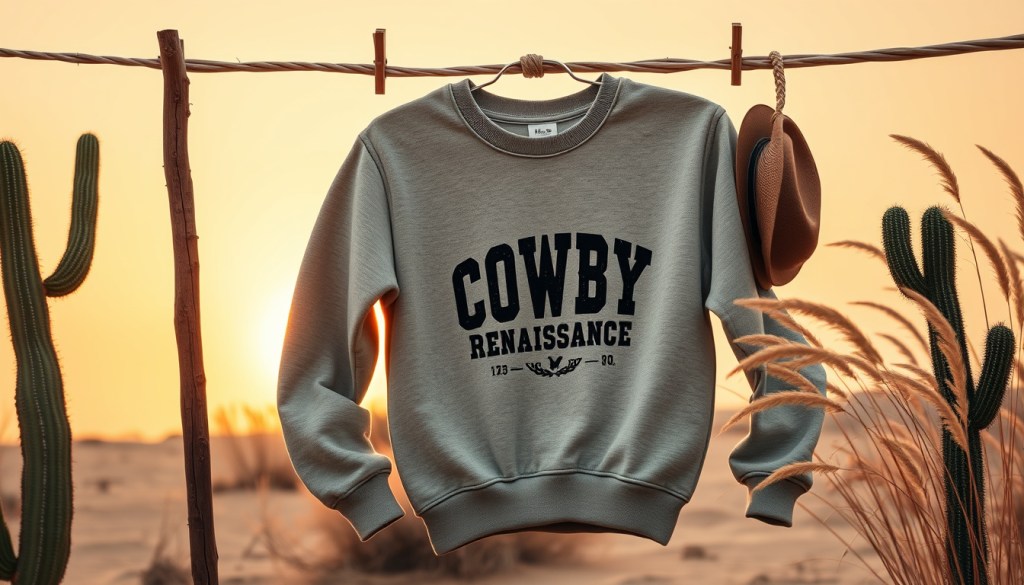 Cowboy renaissance sweatshirt wash settings cold water and gentle&nbsp;cycle