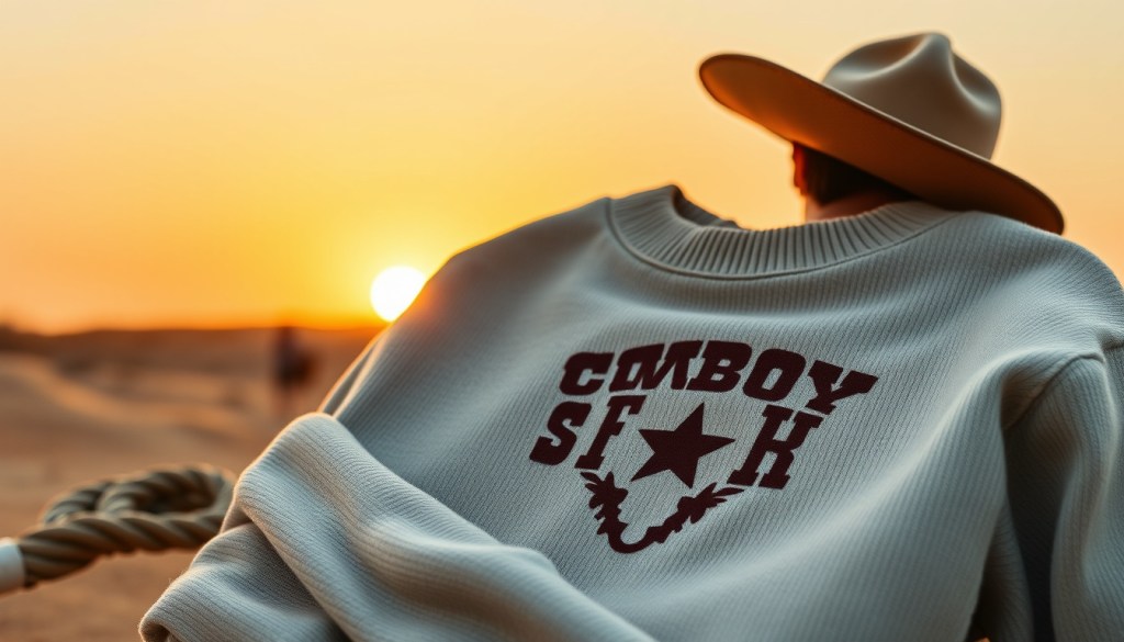 Cowboy renaissance sweatshirt what fails first ribbing seams&nbsp;print