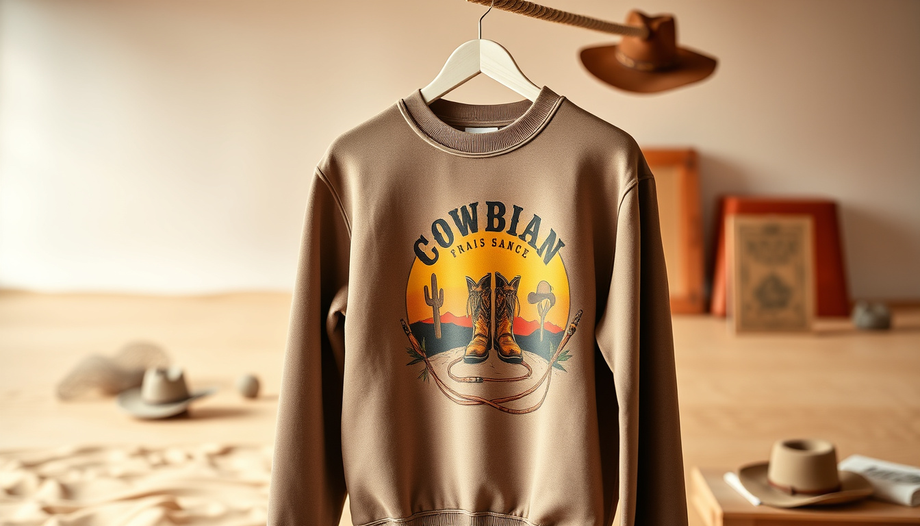 Cowboy renaissance sweatshirt what print on demand means for QC