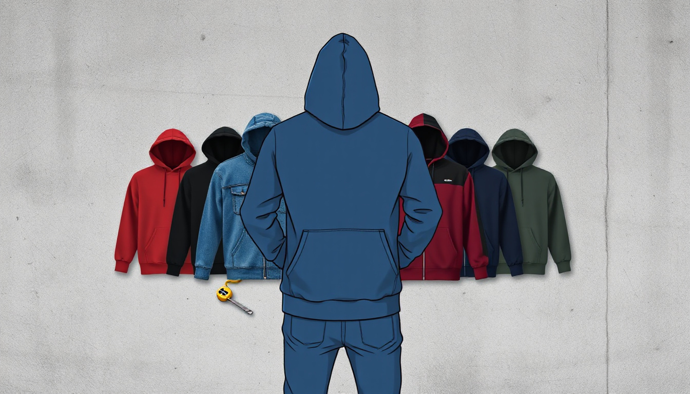 Hoodie fit guide for longer torsos and tall sizes