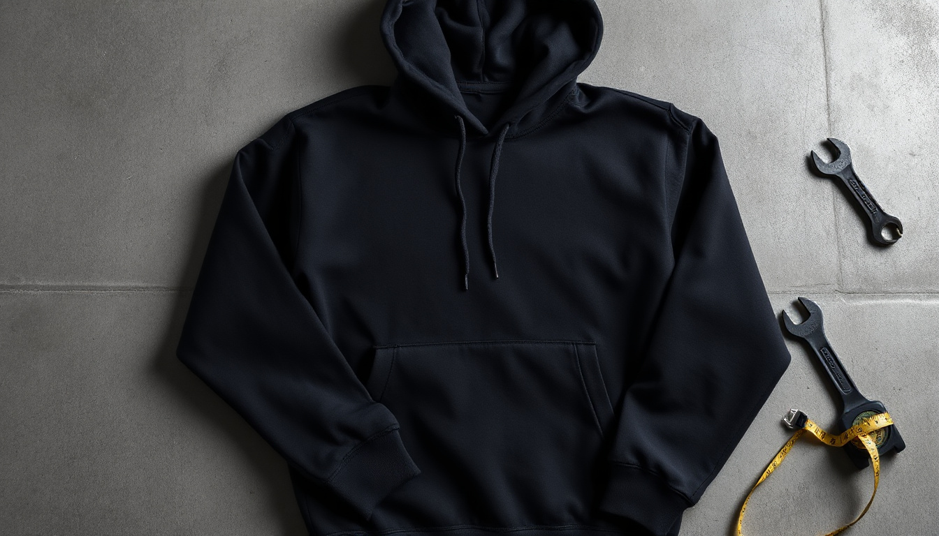 Lint control for black hoodies