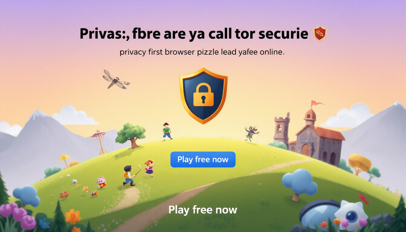 a browser game with a clear “100% private” promise
