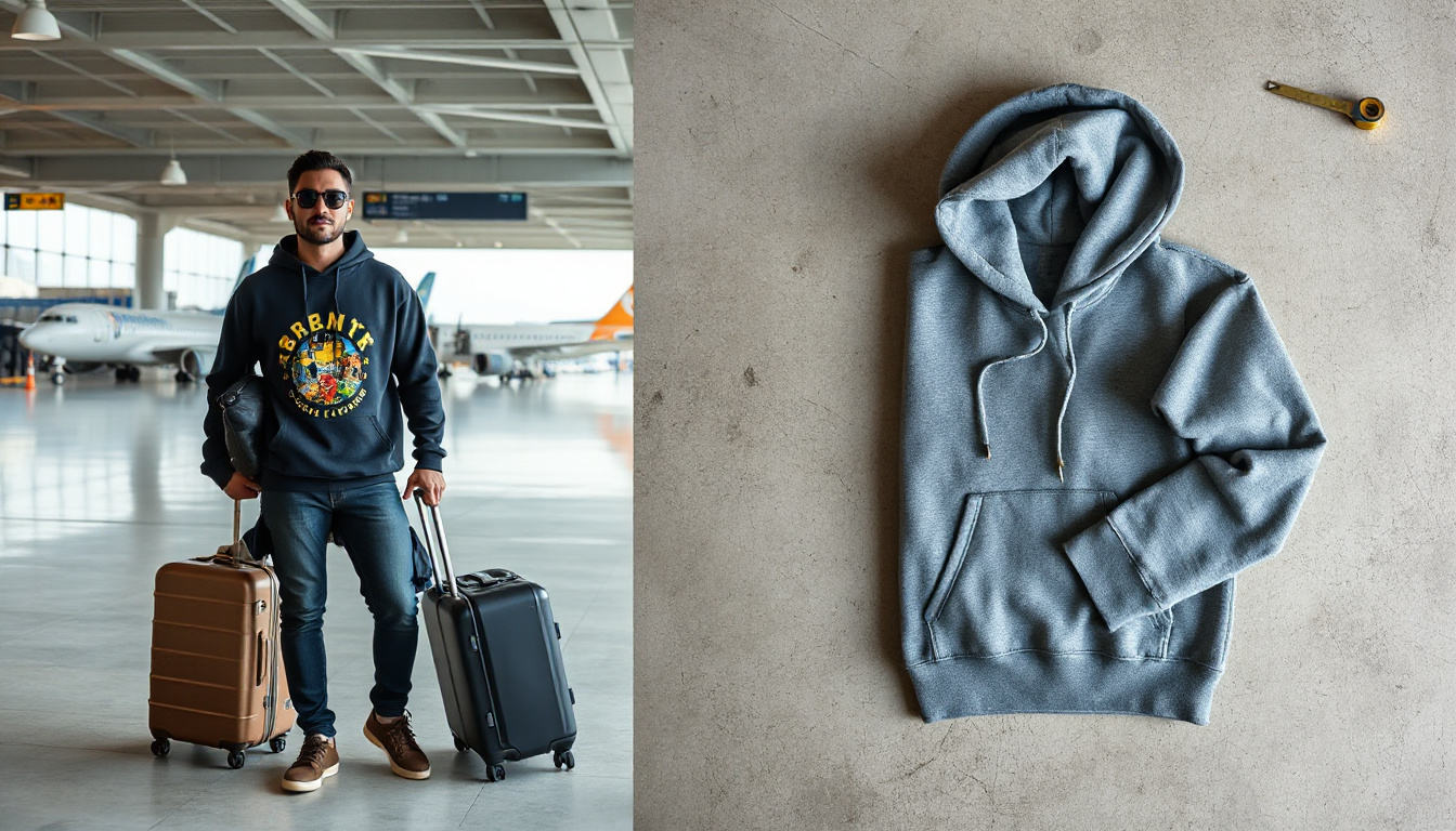 how to travel with a graphic hoodie