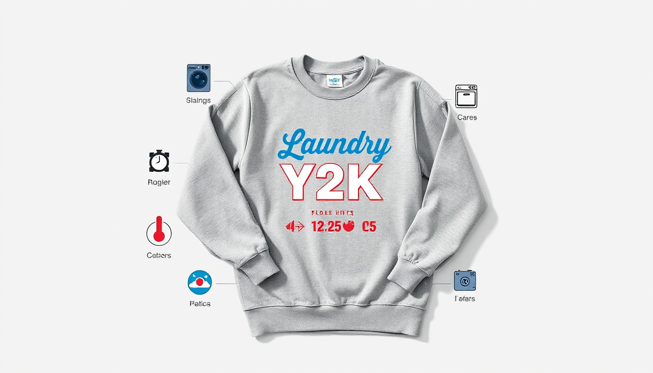 Laundry symbols explained for sweatshirts