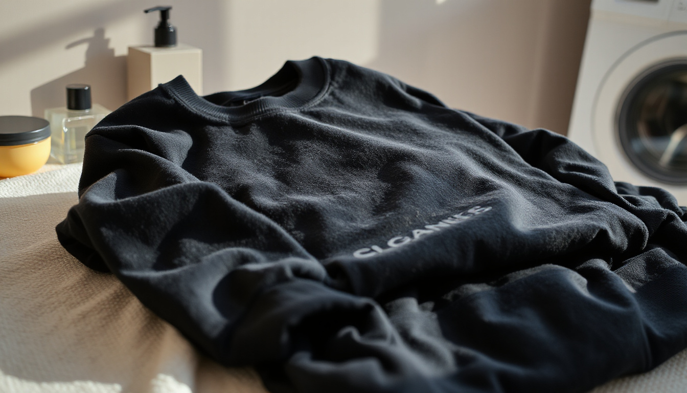 prevent fading in black sweatshirts