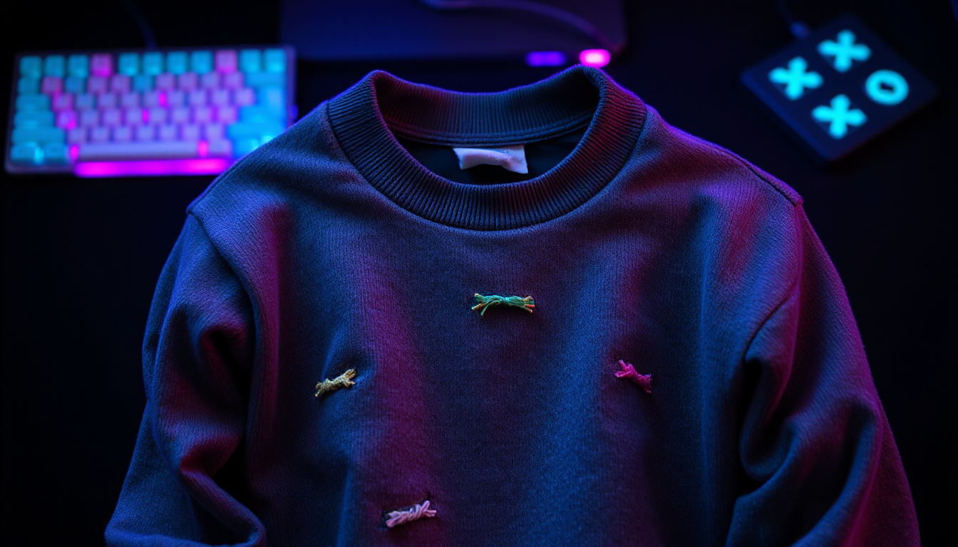 Repair guide small holes in sweatshirt seams