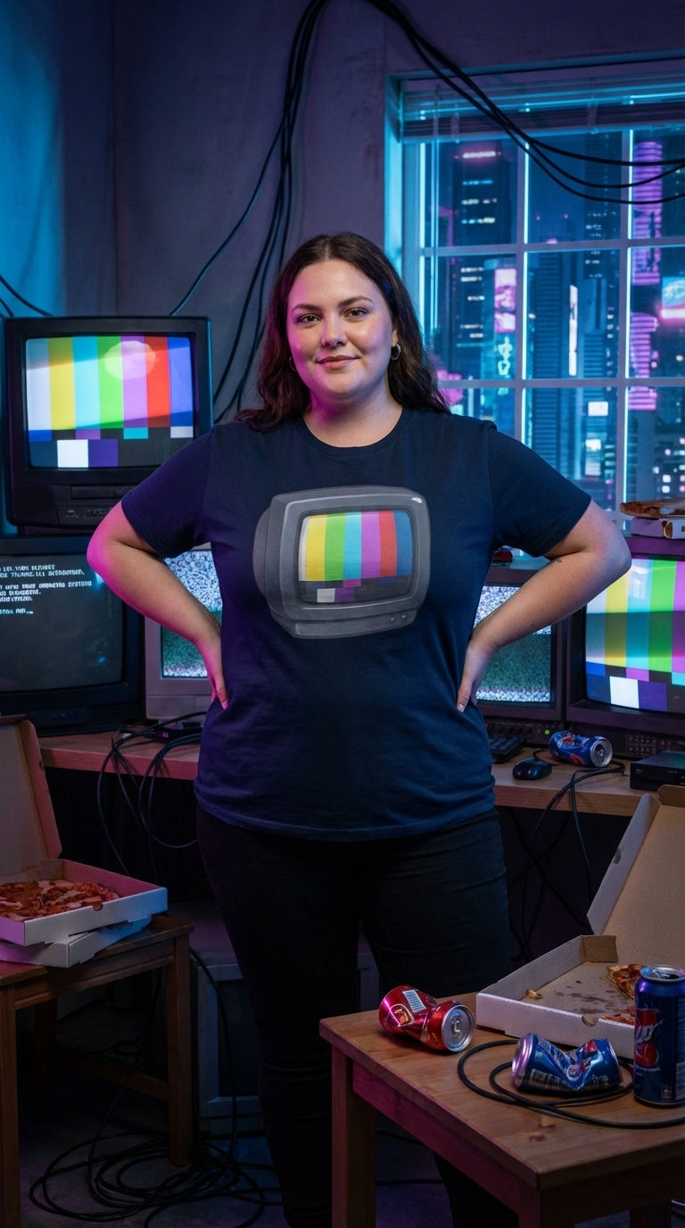 Neon Cowboy Spring Tee: Retro Vibes Certified