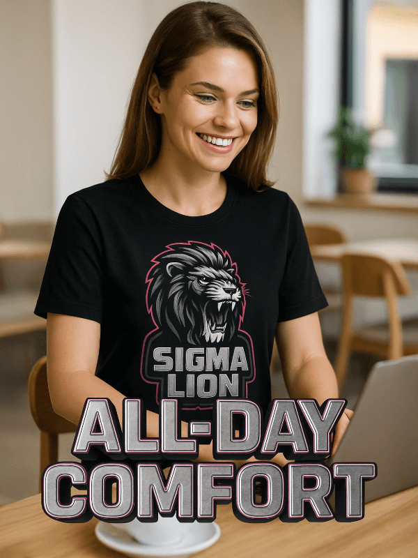 Spring’s Eco-Champion: Organic Ring-Spun Meme Tee Sigma Lion