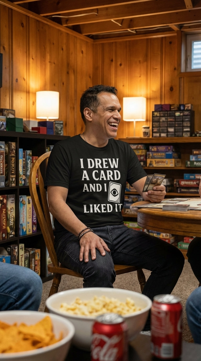 The GOTS Standard in Play: Deconstructing the ‘I Drew A Card’ Organic Gamer T-Shirt