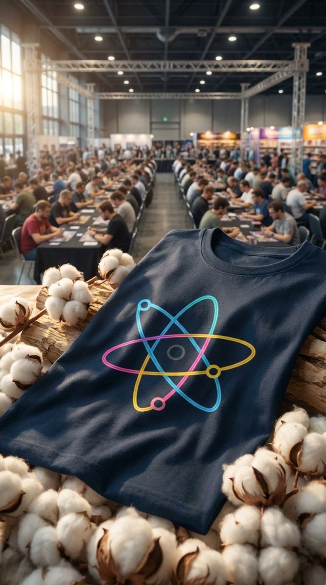 Your Gamer Tee is Trapping Heat. The Science Behind GOTS Cotton’s Breathability in Our Atomic Orbitals Tee.